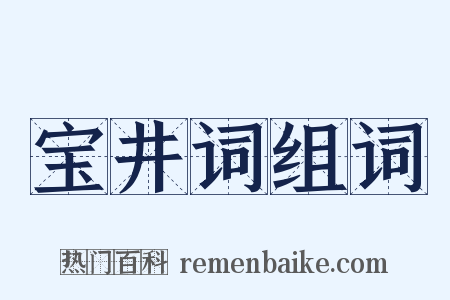 宝井词组词是什么意思的图片